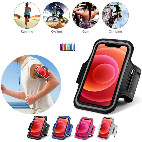 iPhone 13 Pro Max - PU Læder Sport Armbånd Etui Rosa