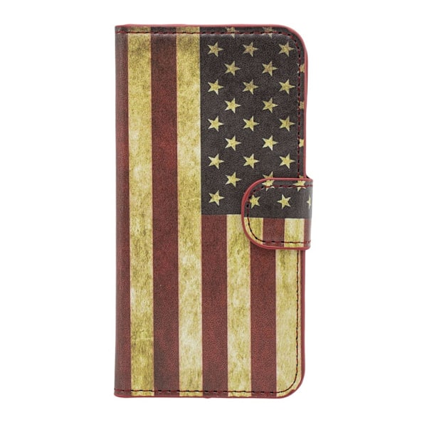 Läderfodral för Samsung Galaxy S7 Edge - USA