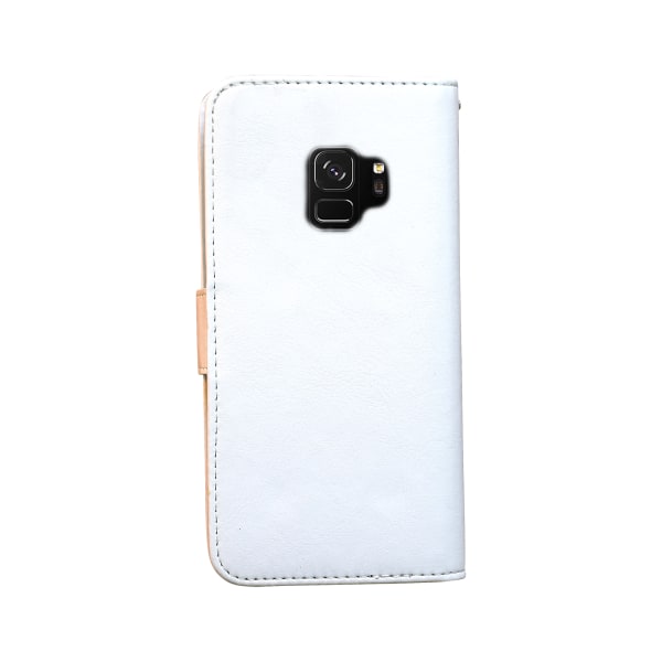 Samsung Galaxy S9 - PU Nahkainen Lompakkokotelo + Kosketus Vit