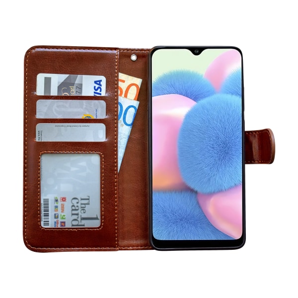 Samsung Galaxy A41 - PU-nahkainen case Vit