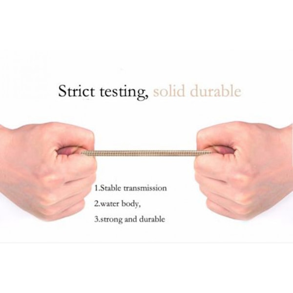 SnabbladdningsKabel - 1m - iPhone X/8/7/6S/6/5/iPad