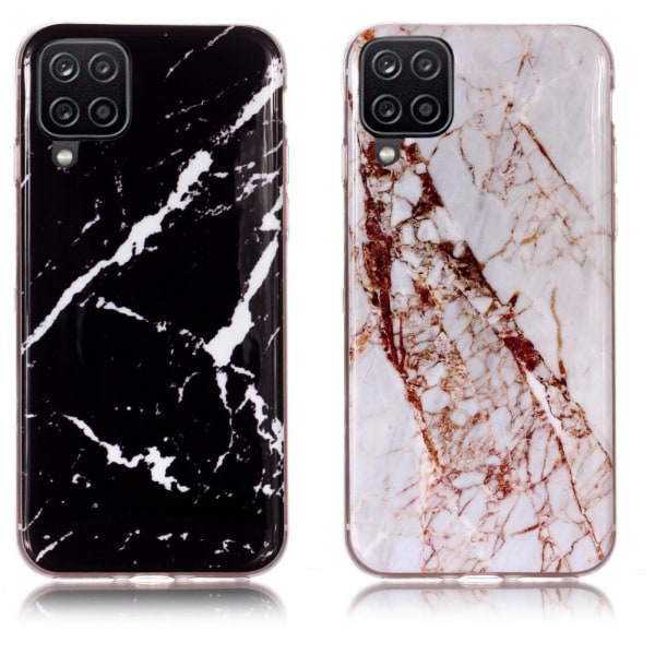 Samsung Galaxy A12 / A12 5G - case marmori Vit
