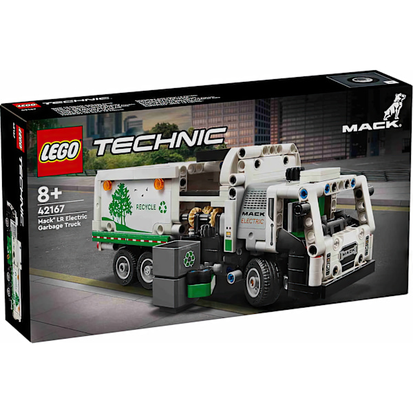 LEGO Technic Mack LR Elektrisk Sopbil med Rörlig Lastare och Minifigurer