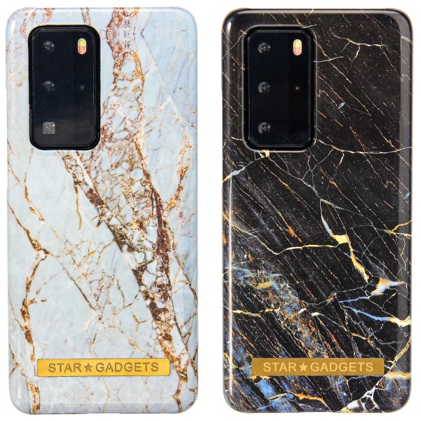 Huawei P40 Pro - Cover Protection Marmor Vit