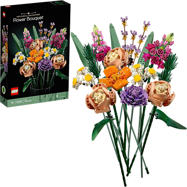 10280 LEGO Ikoniska Blomsterbukett Byggset - Skapa Fina Dekorati