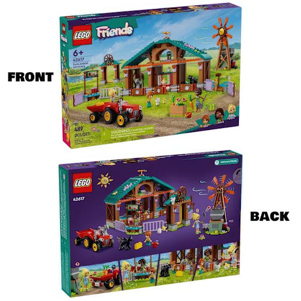 LEGO Friends Djurfarm - Traktor och Vindmölla Set - Barn 6+ År