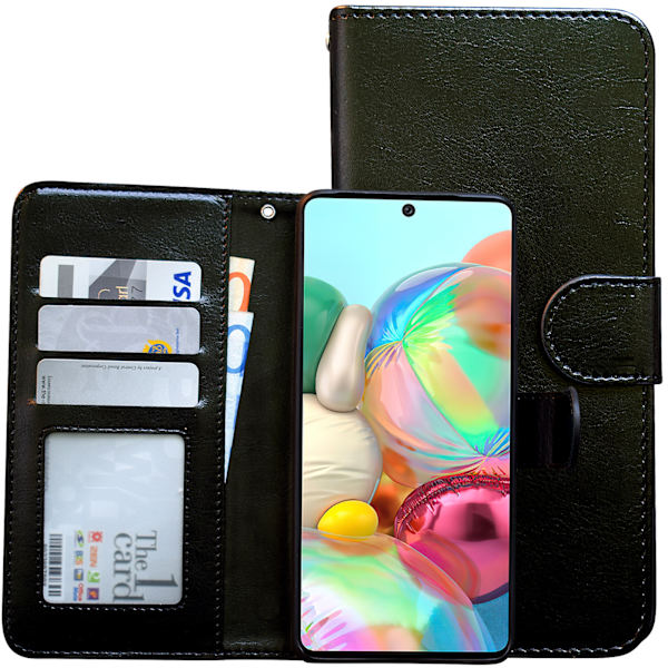 Beskyt din Galaxy A71 - Læder etui! Rosa