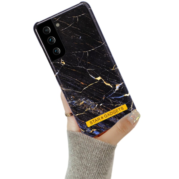 Samsung Galaxy S21 - Skal / Skydd / Marmor Svart