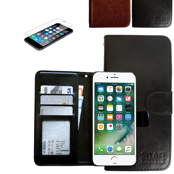 iPhone 7/8/SE (2020 & 2022) - PU Leather Wallet Case