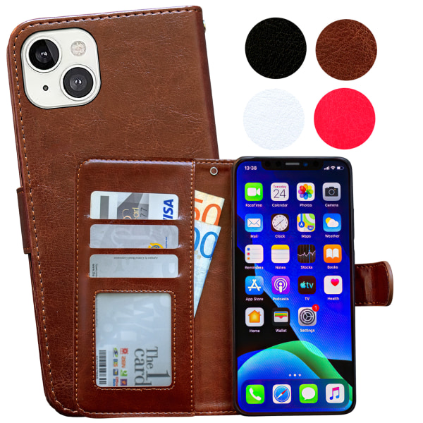 iPhone 13 Plånboksfodral - Enkel Elegant och Skyddande Svart