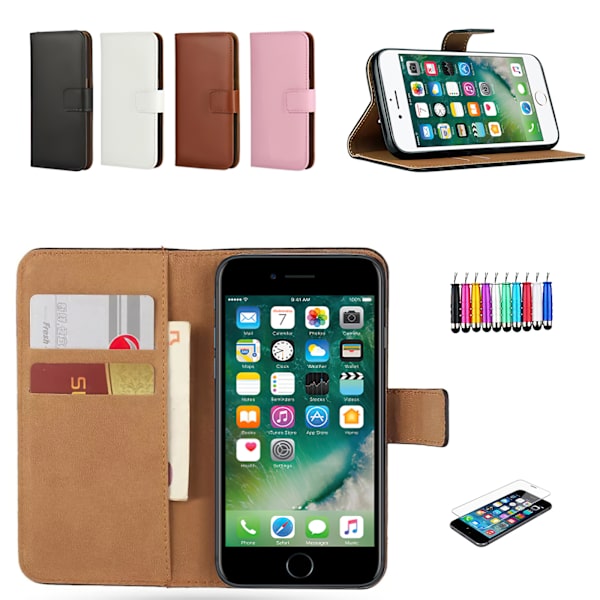3-in-1-paketti iPhone 7/8/SE (2020 & 2022) Svart