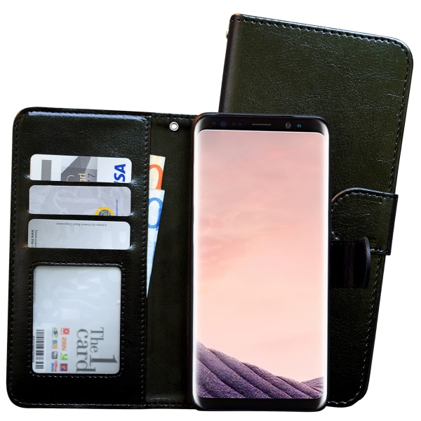 Glat lædercover til Samsung Galaxy S9 Plus Vit