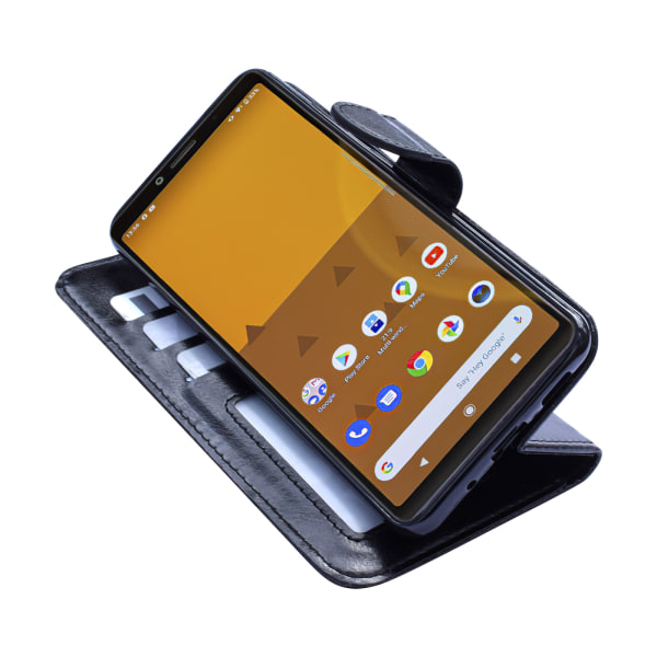 Sony Xperia 10 II - PU-nahkainen case Vit