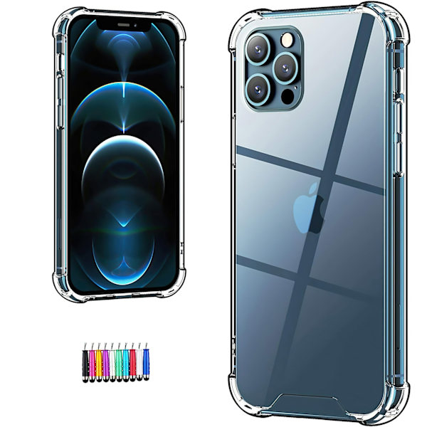 Suojaa iPhone 12 Pro - Läpinäkyvä kotelo!