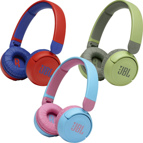 JBL Jr310 BT - Trådlösa Hörlurar för Barn - Säker Ljudupple Röd
