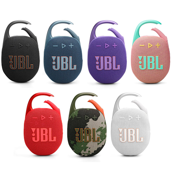 JBL Clip 5 - Bærbar Bluetooth Højttaler med Vandtæt Design og Lila