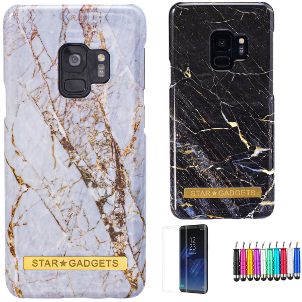 Samsung Galaxy S9 - case marmori Vit