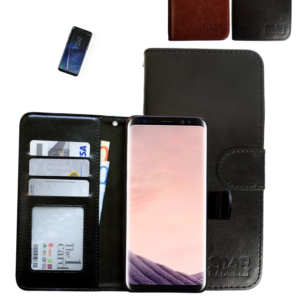 Samsung Galaxy S8 - PU-nahkainen case Brun