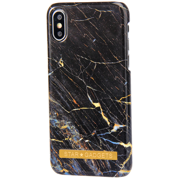 iPhone X/Xs - case suojakukat / marmori Svart