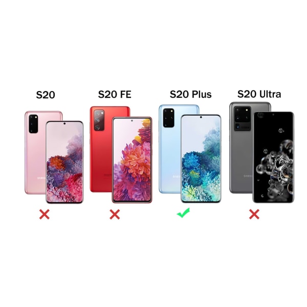 Samsung Galaxy S20 Plus - PU-nahkainen case Rosa
