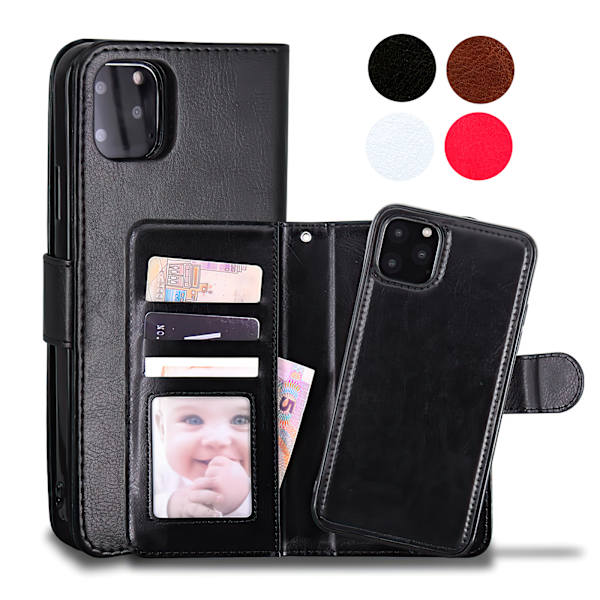 Suojaa iPhone 11 Pro Max - Nahkakotelo Brun