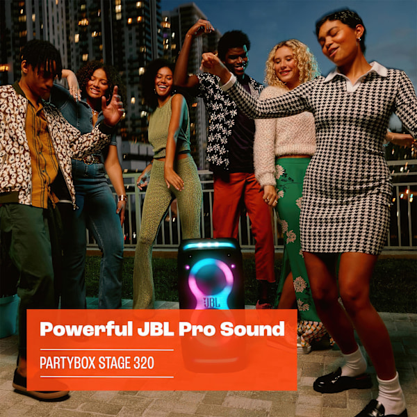 JBL PartyBox Stage 320 - Kraftfull Trådlös Högtalare med Ljus