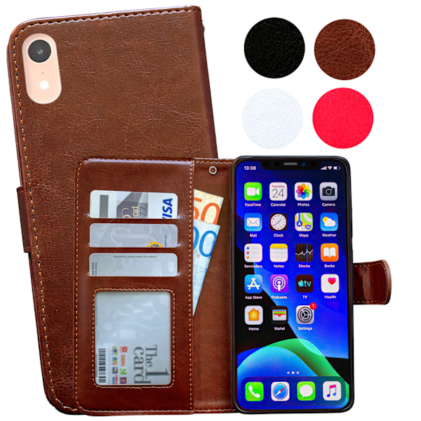 iPhone Xr - PU Nahkainen Lompakkokotelo