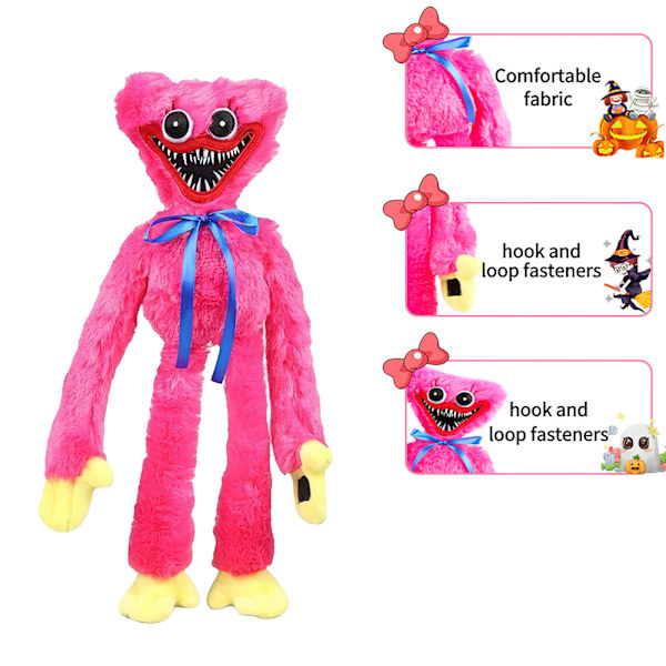 Plysdyr Poppy Playtime Huggy Wuggy Blød Playtime Legetøj Rosa