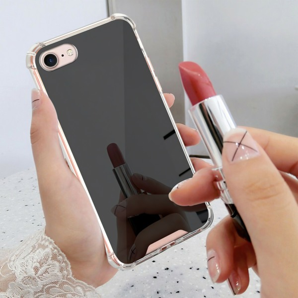 Beskyt din iPhone 7/8/SE - Cover, beskyttelse og spejl! Silver