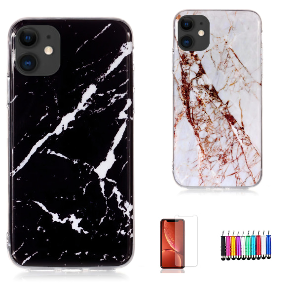 Beskyt din iPhone 11 med marmor! Vit
