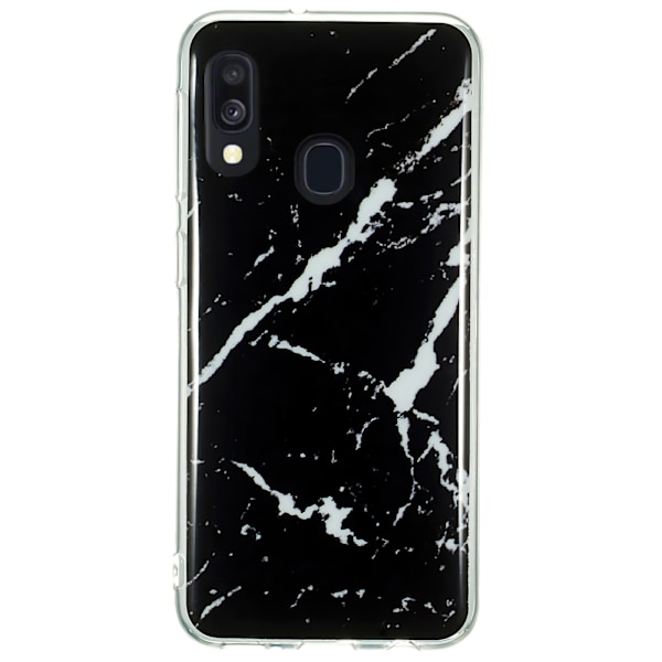 Samsung Galaxy A40 - Etui / Beskyttelse / Marmor Svart