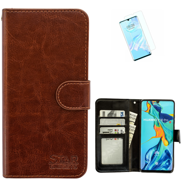 Huawei P30 Pro - PU Leather Wallet Case