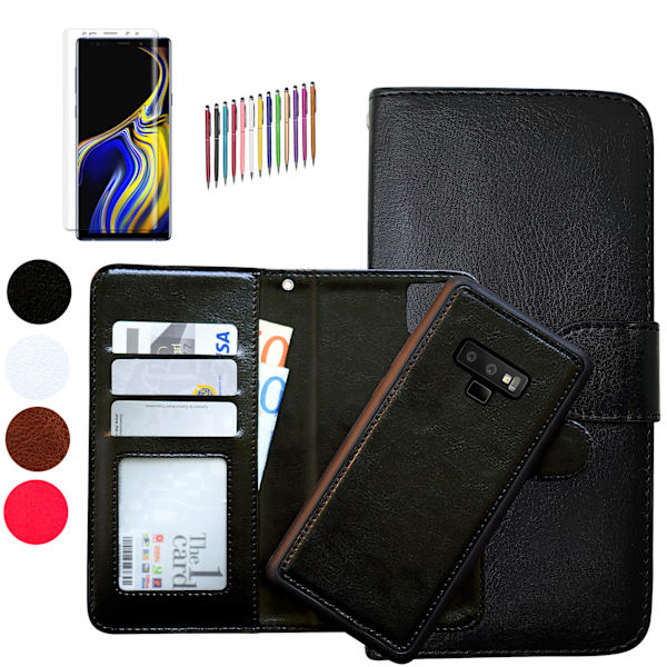 Suojaa Samsung Galaxy Note9 - ylellinen nahkakotelo Rosa