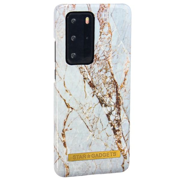Huawei P40 Pro - Cover Protection Marmor Vit