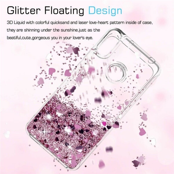 Huawei P30 Lite - Flytande Glitter 3D Bling Skal Case