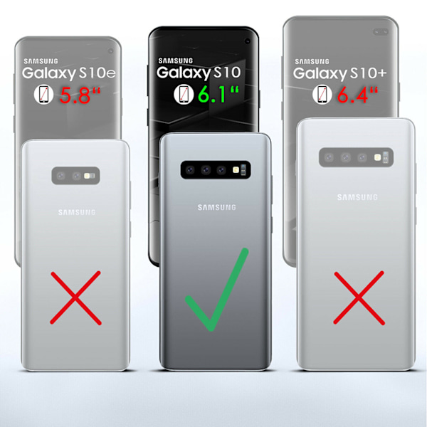 Samsung Galaxy S10 - PU Nahkainen Lompakkokotelo