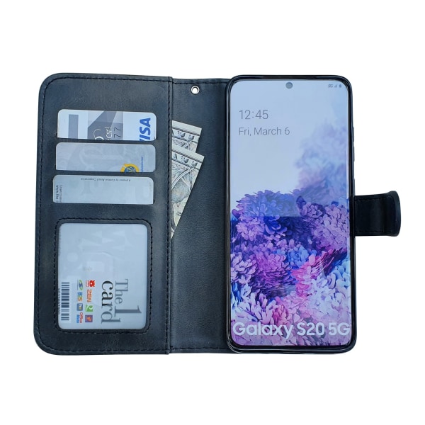 Cover og pung med Samsung Galaxy S20 etui! Svart