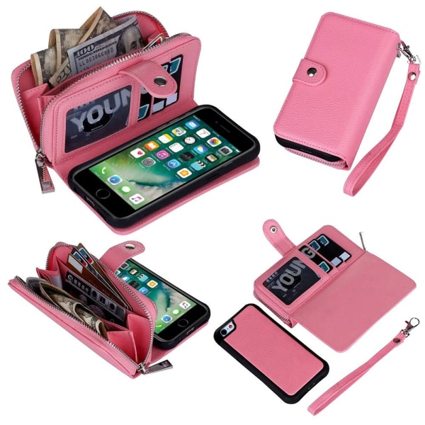 Skydda din iPhone 6/6S - Plånboksfodral & Magnetskal! Rosa