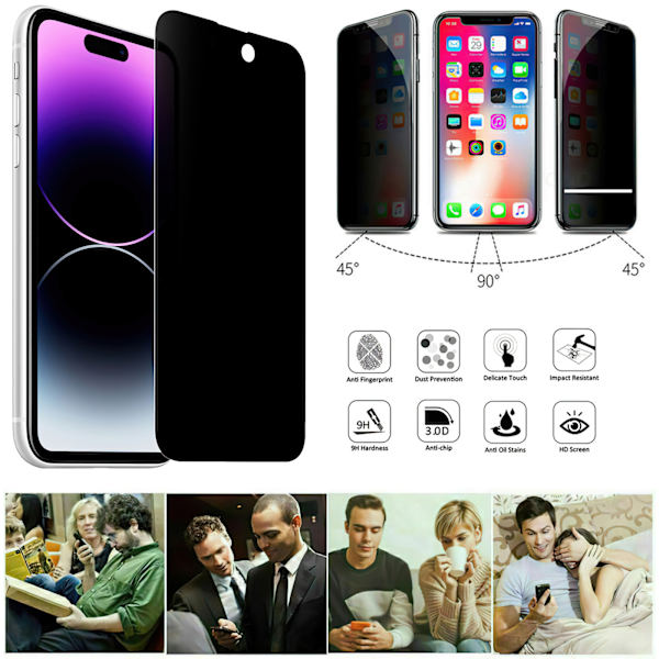 iPhone 14 Pro - Skydda Integriteten Med Härdat Glas