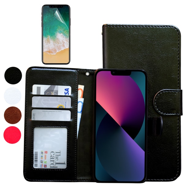 Plånboksfodral för iPhone 13 - Enkel & Elegant Skydd! Brun