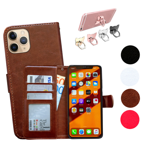 Beskyt din iPhone 11 Pro Max med lædertasker Vit