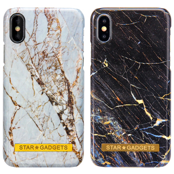 iPhone X/Xs - case marmori Vit