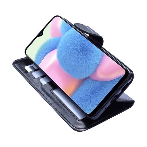 Samsung Galaxy A41 - Läderfodral / Skydd Svart