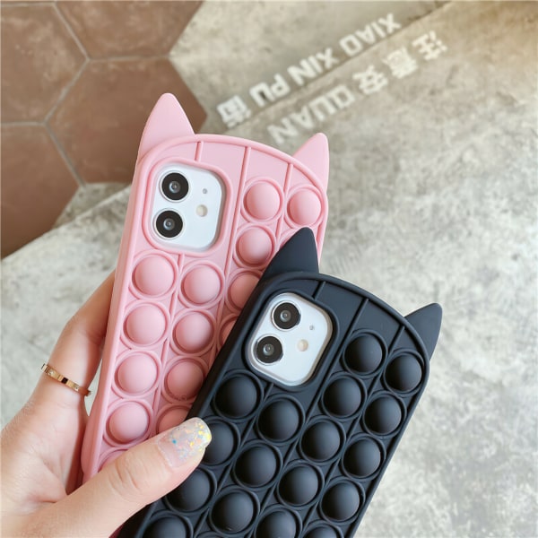 iPhone 12 / iPhone 12 Pro - Skal / Skydd / Pop It Fidget iPhone 12 Rosa