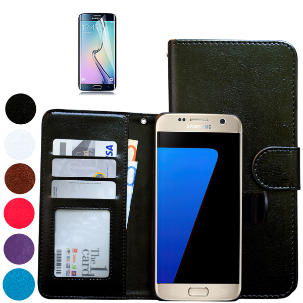 Läderfodralet för Samsung S7 - Skydda & Förvara! Blå
