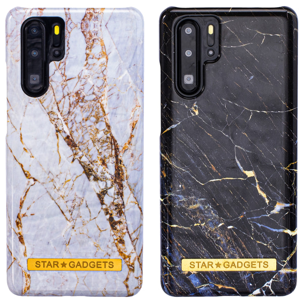 Huawei P30 Pro - Cover Protection Marble Svart