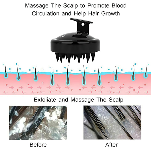 Hårbotten Massage Borste & Peeling Hår