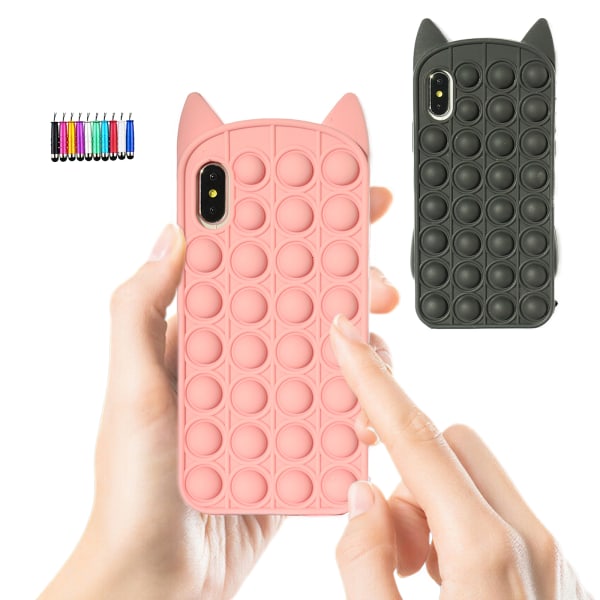 iPhone X/Xs - Case suojaus Pop It Fidget Svart