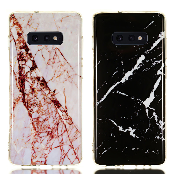 Opgrader med Samsung Galaxy S10e og Marble Cover! Vit