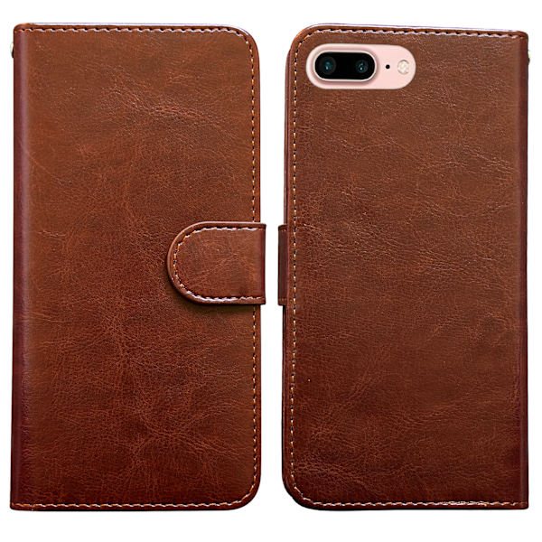 iPhone 7 Plus / 8 Plus - PU nahkainen lompakkokotelo Svart